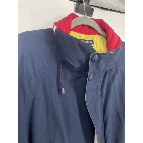 Vintage NAUTICA PERFORMANCE Embroidered Spell Out Sailing Jacket Coat Size XL - Picture 8 of 16